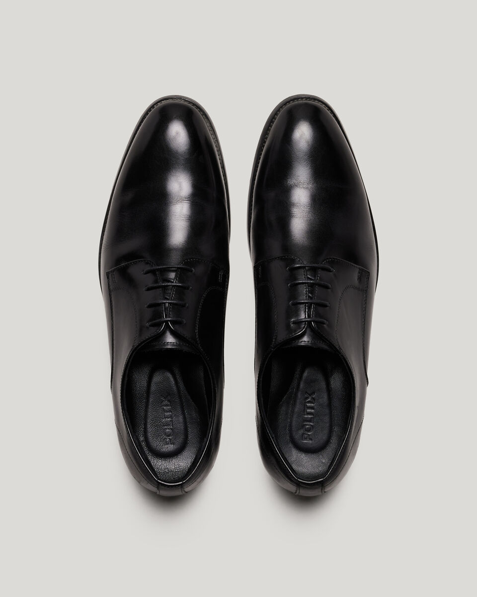 Lace Up Derby Shoes, Black, hi-res